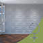 Panneaux muraux décoratifs en acrylique Bradley, moyen, l 26 7/8 po x H 15 3/8 po x T 1/8 po, gris foncé-868039028-868039029