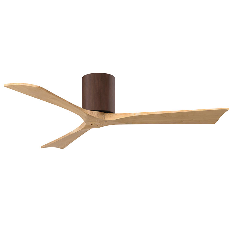 Ventilateur de plafond à 3 pales Olivier, Noyer, Ton érable clair, 52"