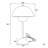 Modern Dome Table Lamp With Metal Shade – Small Decorative Desk Light For Bedroom, Living Room, Or Office-1344430428