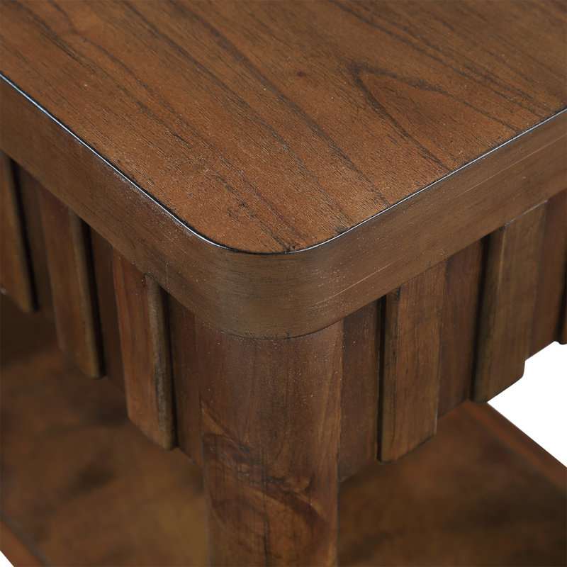 Charming Rectangular End Table With Sturdy Construction And Versatile Storage