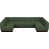 Tissu chenille vert