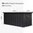 100 Gallon Lockable Outdoor Shed - Dark Gray, Waterproof For Patio Cushions, Pillows, Garden Tools With Robust Construction Feature Crate Solid Structure Material Quality