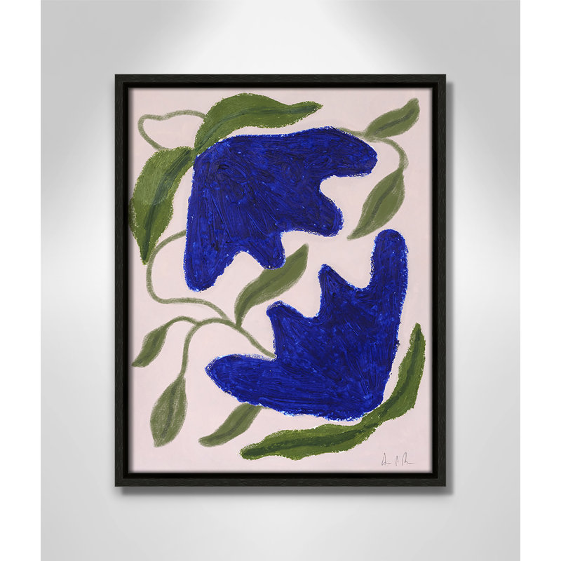«Colette Blue Anemones» par Camilla Bergqvist, Espresso, H 15,5 po x l 12,5 po