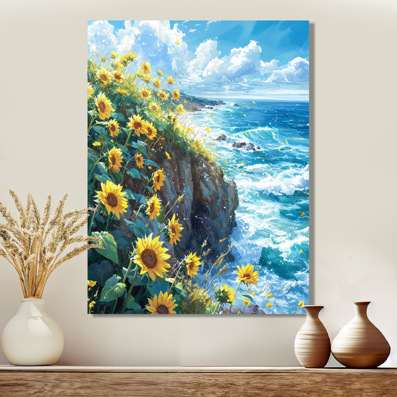 Dreylin - impressions sur toile florales, Toile tendue, Ne s’applique pas, H 20 po x l 12 po