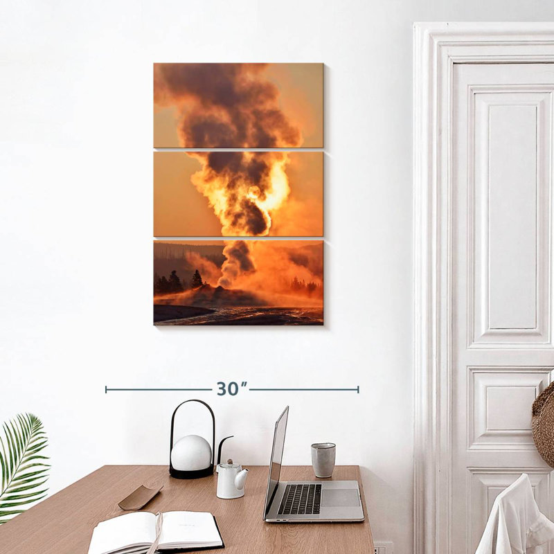 Alvord Geyser au parc national de Yellowstone, H 32 po x l 20 po