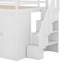 Lit mezzanine en bois pleine grandeur avec placards, armoires et tiroirs-1511482511