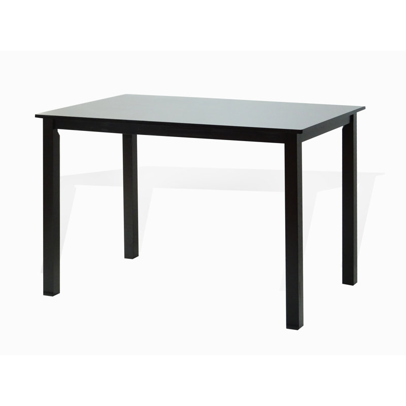 Solid Wood Base Dining Table, Espresso
