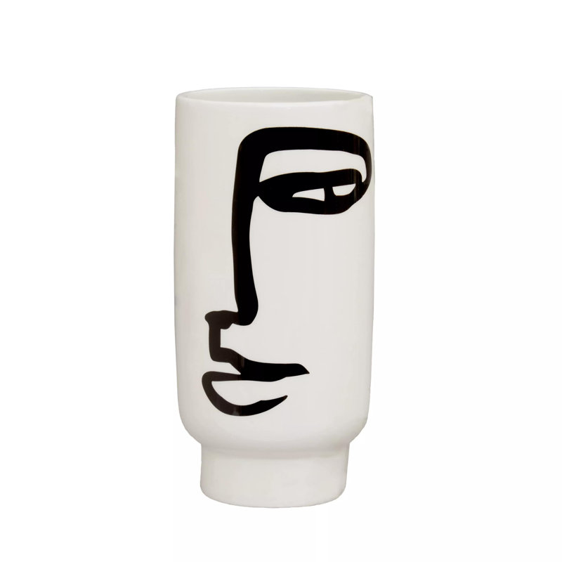 Anatilde Earthenware Table Vase, 20cm H x 10cm W x 10cm D