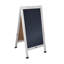 Wood A-Frame Magnetic Chalkboard Set with Markers, Stencils, and Magnets-86903251