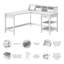Bureau en L avec rehausse Aliyat-612957803