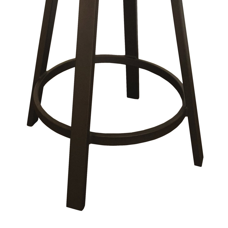 Swivel Upholstered Counter Stool with Metal Frame, Counter Stool (26" Seat Height)