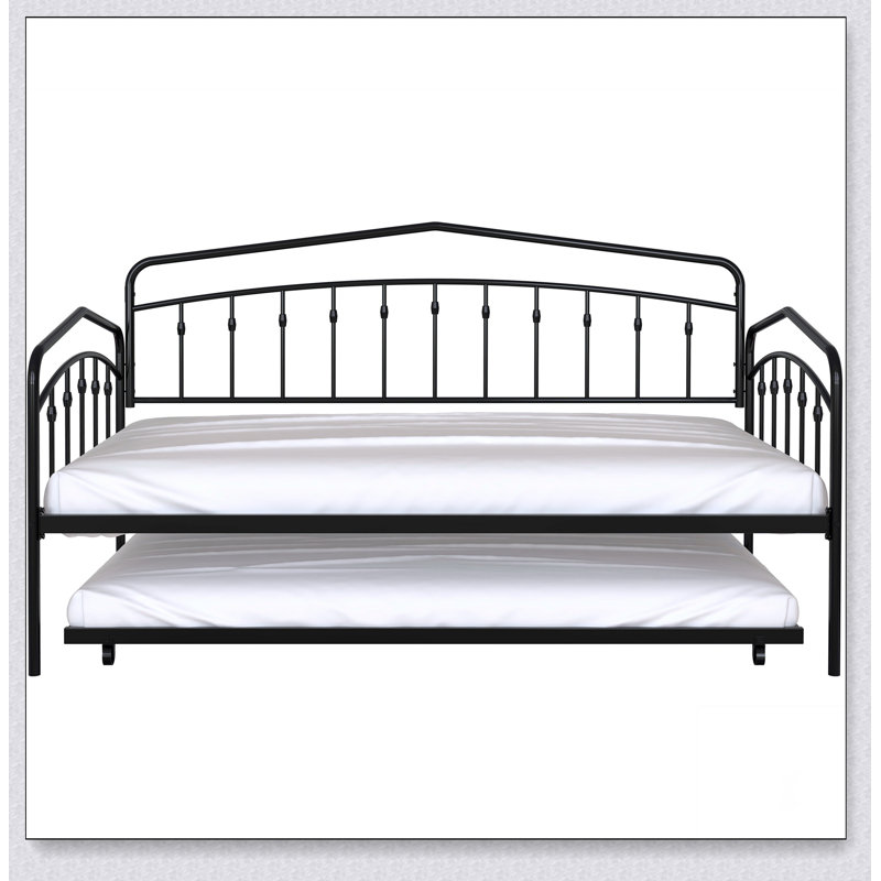 Fox Twin Daybed With Twin Trundle, Black