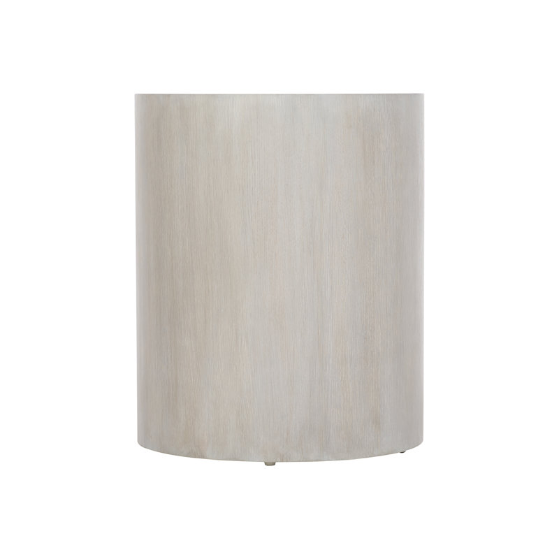 Thorne Off-White Transitional Round Wood End Table