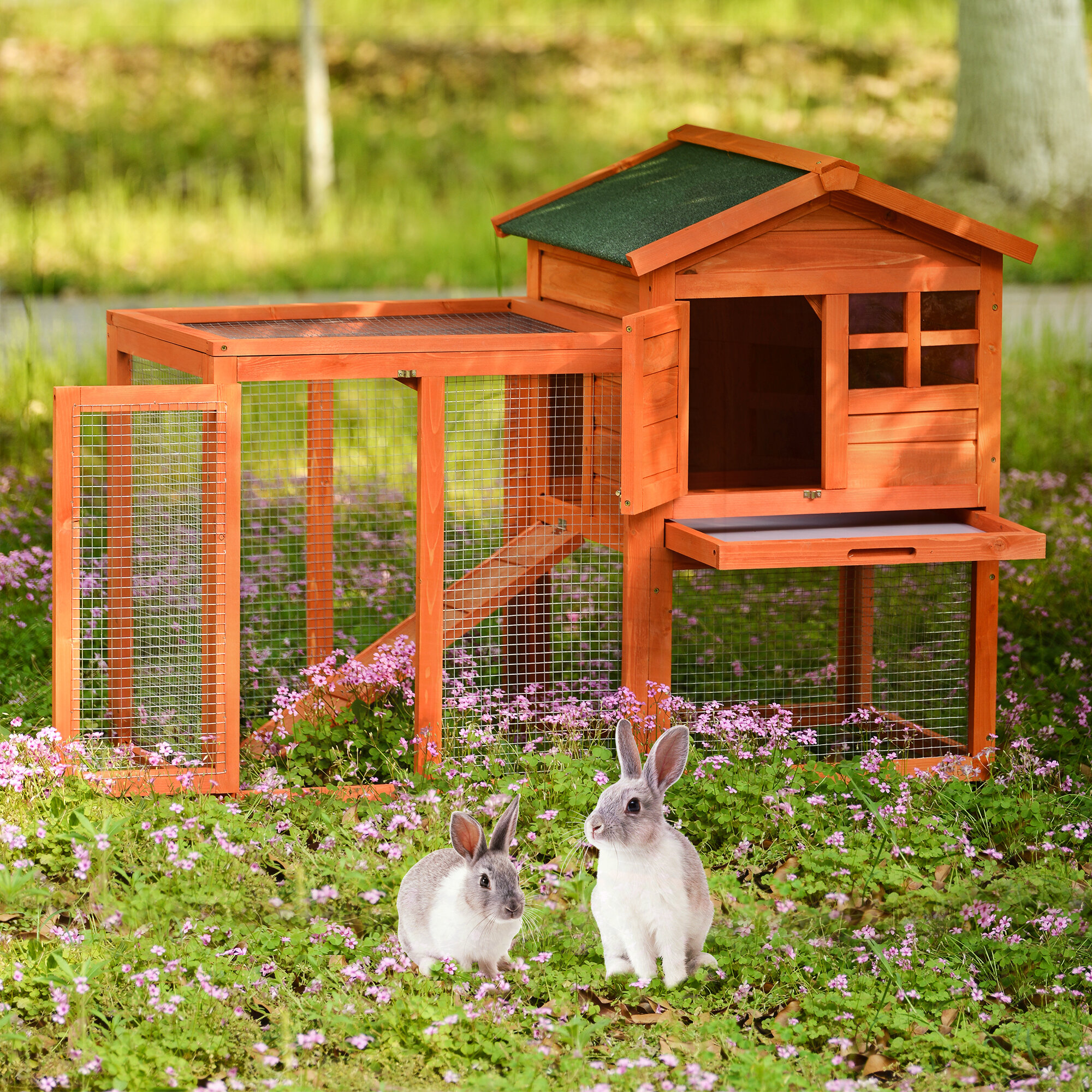 Tucker Murphy Pet™ Chea Stilt House Rabbit Hutch | Wayfair