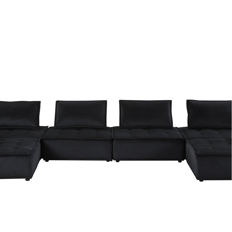 Canapé modulaire en U 6 places Velvet
