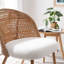 Coussin moelleux en osier brun moderne-836170084