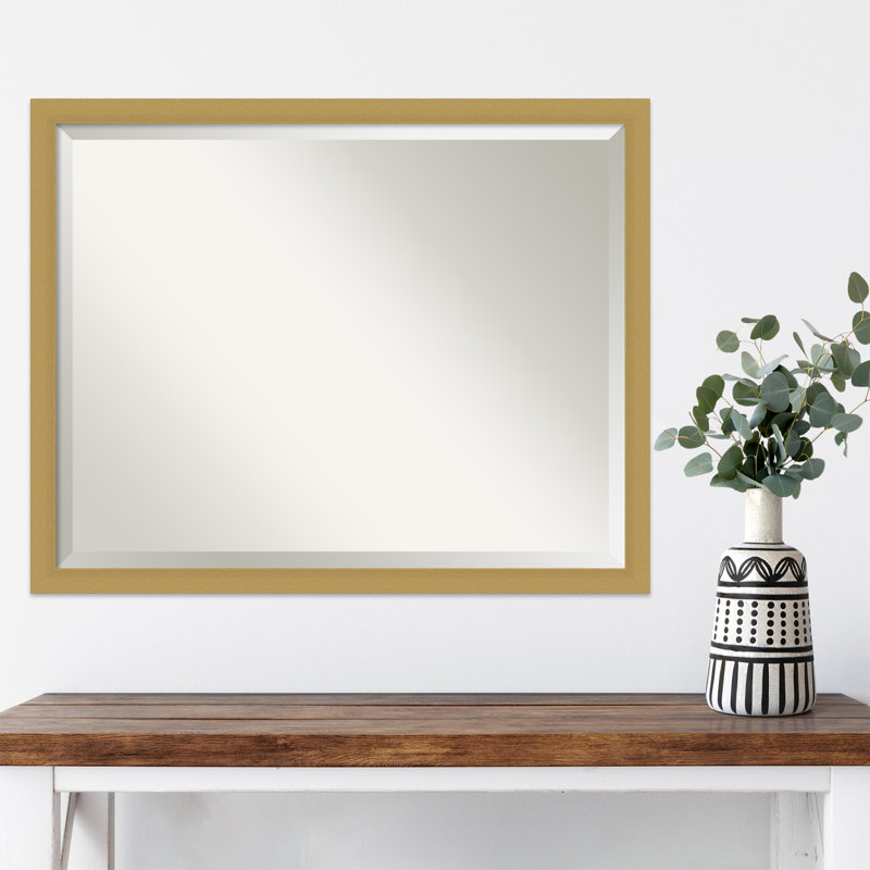 Hoyer Flat Wall Mirror, 24" x 30", Gold