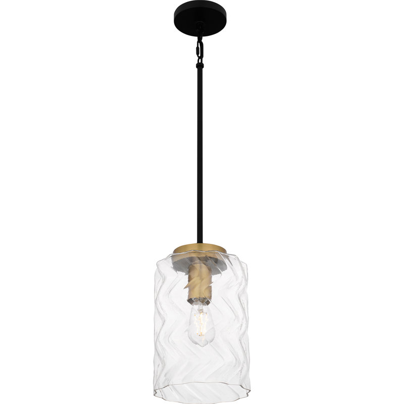 Corrida 1-Light Matte Black Mini Pendant Light