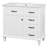 Kestrel 36-Inch Freestanding Bathroom Vanity with Ceramic Sink Top and Solid Poplar Wood Frame-123817869