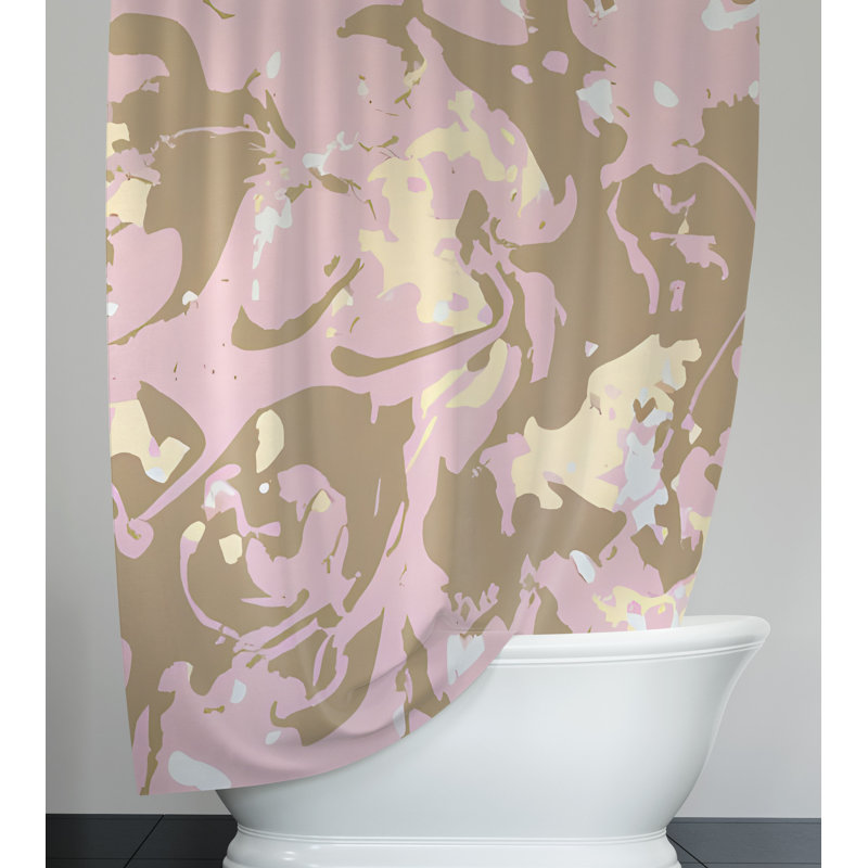 Bastarache Abstract Shower Curtain, 83" H x 70" W