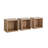 Vitruvia 3 Piece Square Floating Shelf