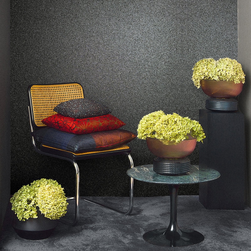 Eclectic 33cm x 70cm Wallpaper Roll, Black
