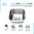 Square 16" L x 16" W Undermount Kitchen Sinkner with Basket Strainer