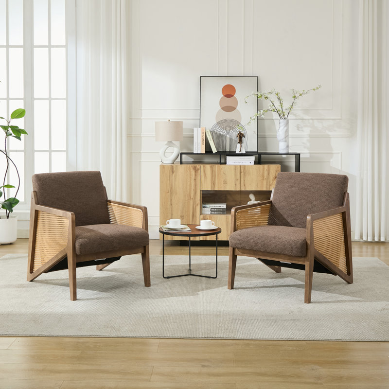 Fauteuil Karoll Chisara, Brun, 2