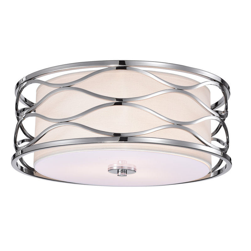 Plafonnier encastré tambour 3 lumières 15,75 po Estill