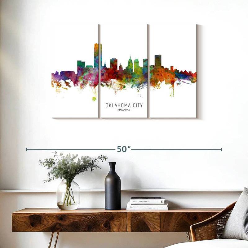 Rorry Oklahoma City Skyline I, 24" H x 38" W
