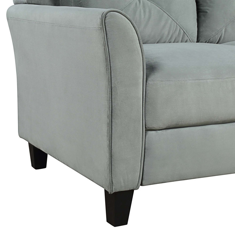 Ensemble de salon 3 pièces, Polyester gris