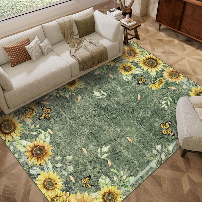 Tapis lavable à la machine Sun Sun, Rectangle 10 pi x 13 pi