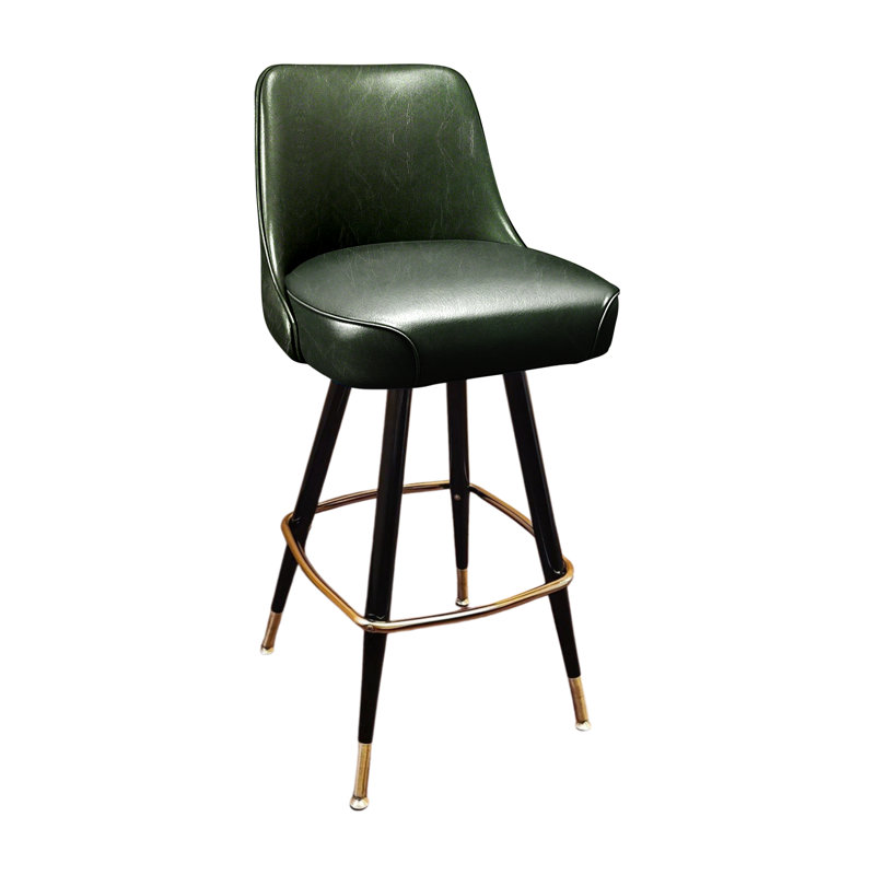 Tabouret de bar pivotant extérieur touffeté, Vert