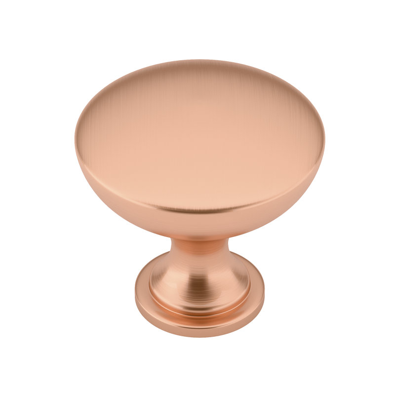 Poignée ronde surdimensionnée de 1 9/16 po de diamètre, Or rose