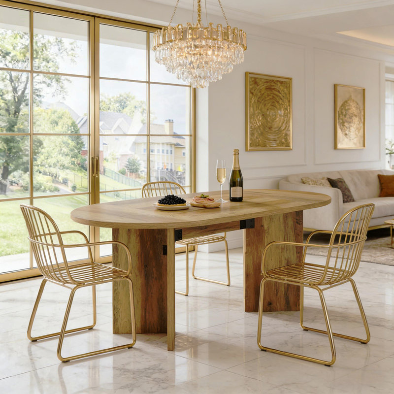 Table de salle à manger, table de cuisine, table de bureau ovale, table de réunion
