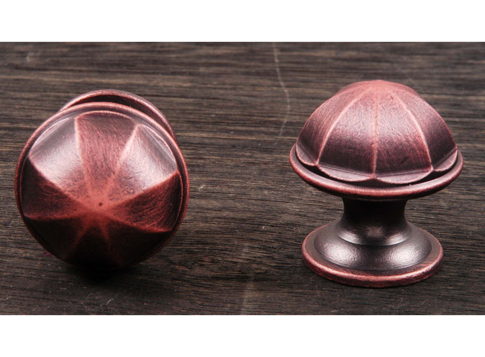 CK Series Contoured Dome Cabinet Knob, Distressed Copper