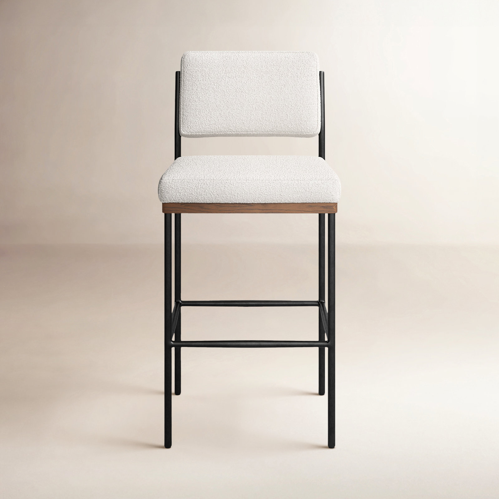 Popovich Stool, Fayette Cloud/Polyester Blend, Counter Stool (26.42" Seat Height)