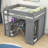 Kaylor Wood Loft Bed with Wardrobes, Desk and 2 Drawers-224846516-224846519