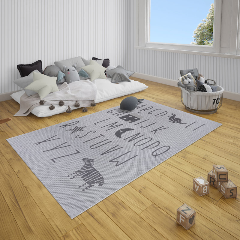 Alvaro Flatweave Grey Rug, Rectangle 120 x 170cm