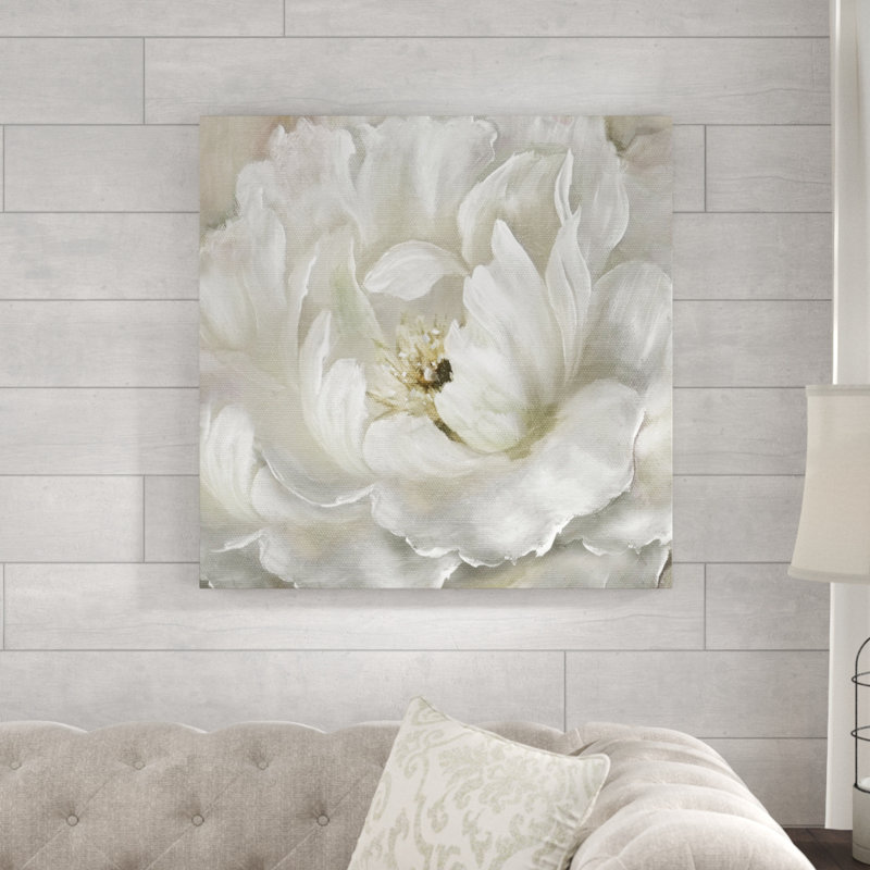 Tableau « Pivoine parfaite », H 24 po x l 24 po x P 1,5 po, Toile tendue