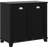 Dual Tilt Out Laundry Hamper Cabinet, Bathroom. 2 For Washroom Storage, Black Floor Cabinet. Spacious Towel Accommodation. Separate Storage & Dark Items. Made, Water-. Toppling Feature.