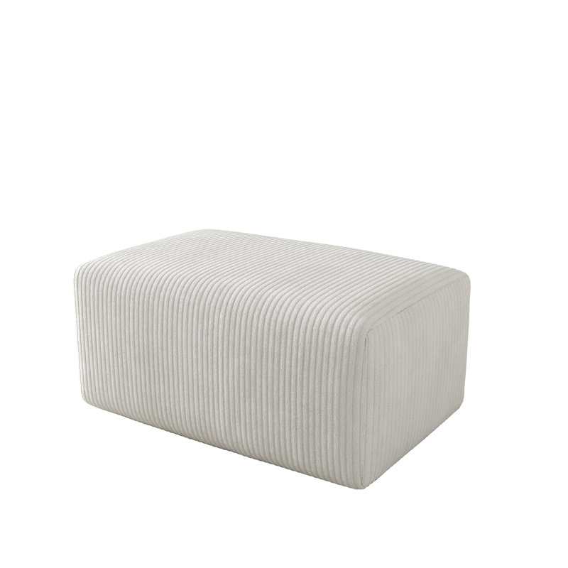 Berlare 90.9Cm Wide Rectangle Standard Ottoman, Beige
