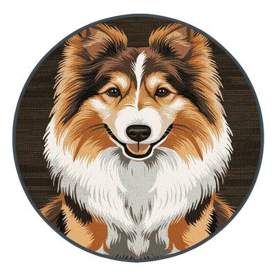  Tapis lavable Shetland Sheepdog Dogs