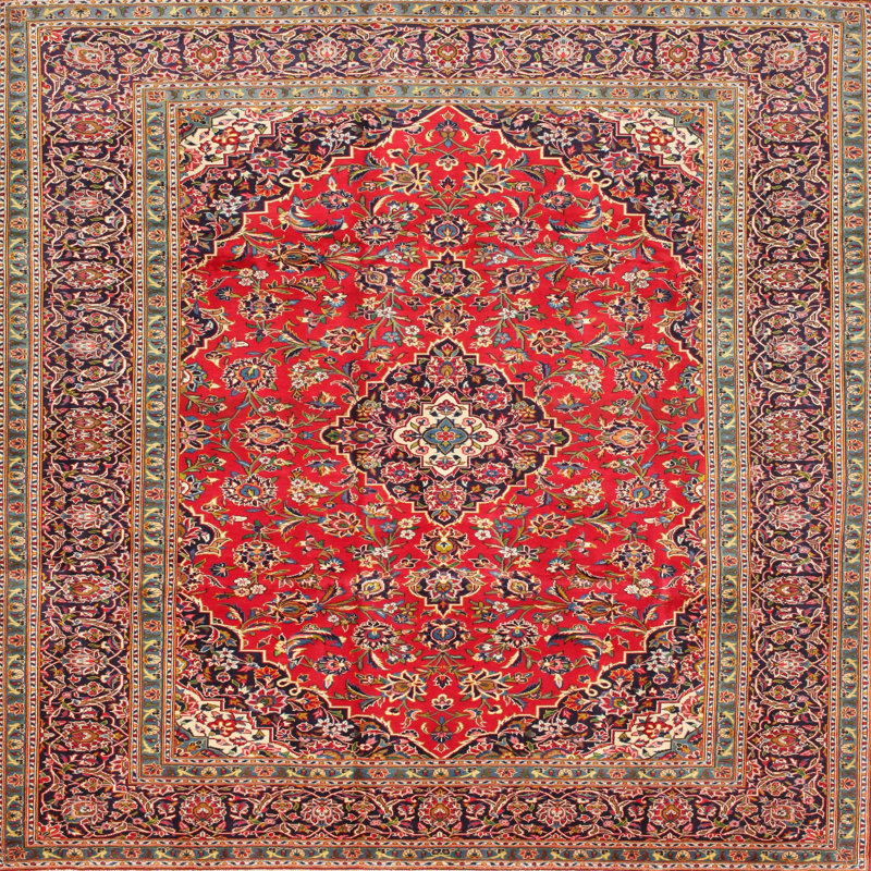 Lola-Mae Oriental Indoor Rug, Square 5'