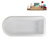 62" Streamline Clawfoot Tub,Tray,Drain, Clawfeet-101628987-102218224