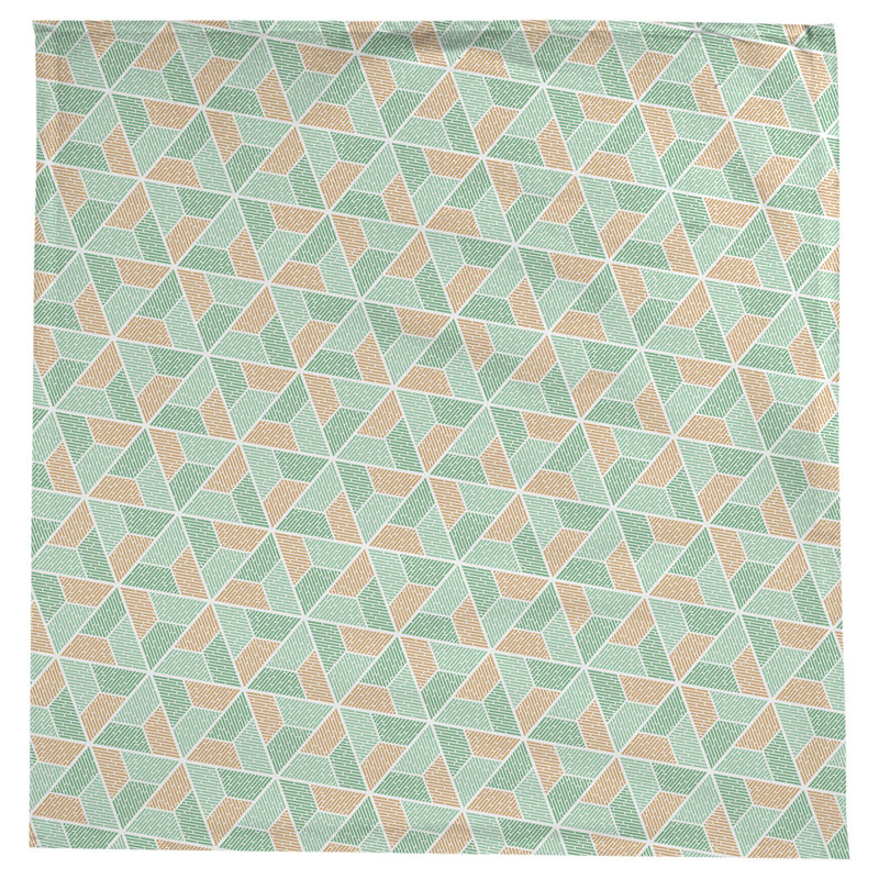 Nappe trapézoïdale Leffel, Vert / Orange