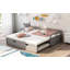 Lit de jour extensible avec couchette, lit de jour en bois avec couchette-471331940