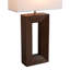 Julie Standing Table Lamp - Weathered Brass, White Linen Shade-96191259