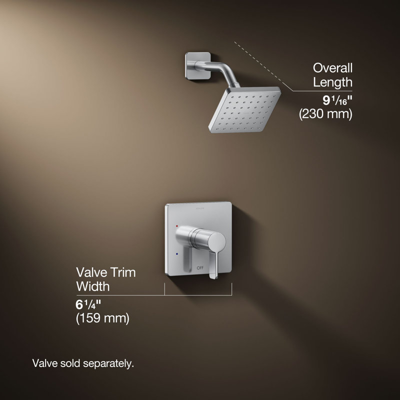 Parallel™ Rite-Temp Shower Trim, Polished Chrome