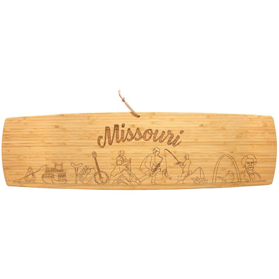 Missouri 30-Inch Engraved Bamboo Charcuterie Board
